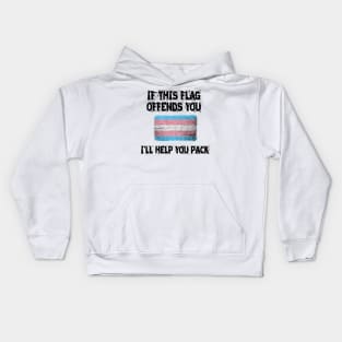 if this flag offends you-trans Kids Hoodie